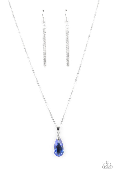 Paparazzi Accessories Optimized Opulence - Blue Necklace & Earrings 