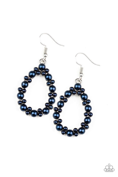 Paparazzi Accessories Pearl Spectacular - Blue Earrings 