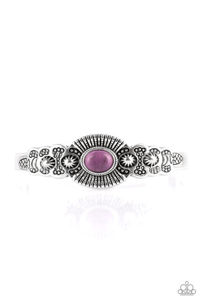 Paparazzi Accessories Wide Open Mesas - Purple Bracelet 