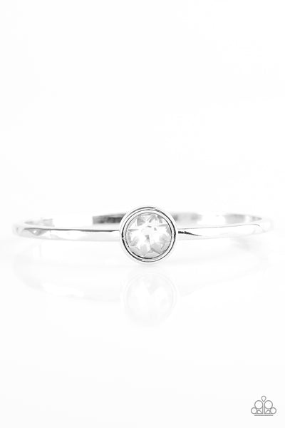 Paparazzi Accessories Diamonds For Breakfast - White Bracelet 