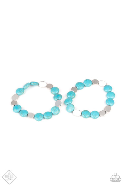 Paparazzi Accessories Simply Sedimentary - Blue Bracelet