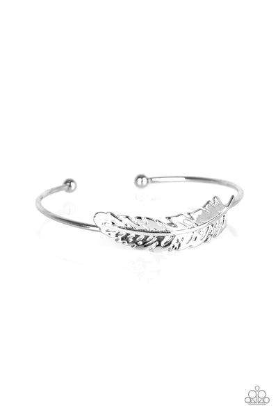 Paparazzi Accessories How Do You Like This FEATHER? - Silver Bracelet 