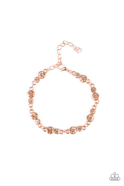 Paparazzi Accessories Twinkle Twinkle Little STARLET - Copper Bracelet 