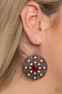 Paparazzi Accessories GLOW Your True Colors - Red Earrings 
