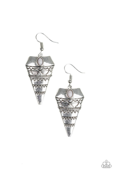 Paparazzi Accessories Jurassic Journey Silver Earring