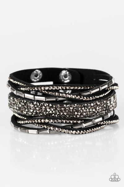 Paparazzi Accessories Glam Vibes - Black Bracelet 