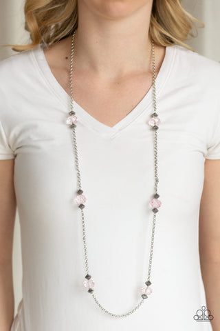 Paparazzi Accessories Season of Sparkle - Pink Necklace & Earrings 