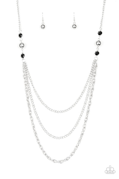 Paparazzi Accessories RITZ It All - Black Necklace & Earrings