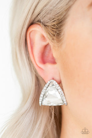 Paparazzi Accessories Exalted Elegance - White Earrings 