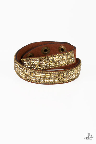 Paparazzi Accessories Rock Band Refinement - Brass Bracelet 