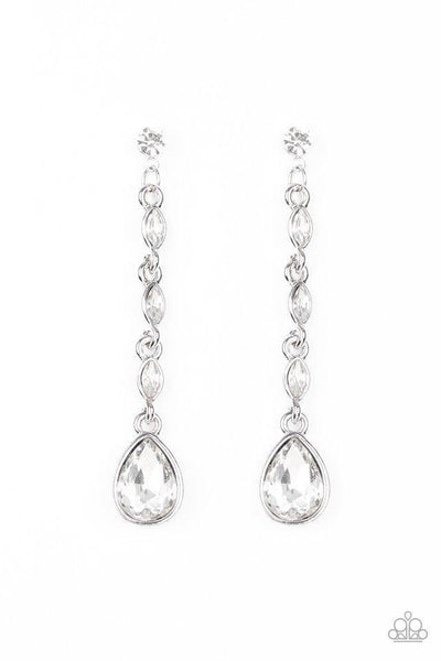 Paparazzi Accessories Must Love Diamonds - White Earrings 