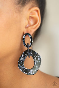 Paparazzi Accessories - Confetti Congo - Blue Earrings