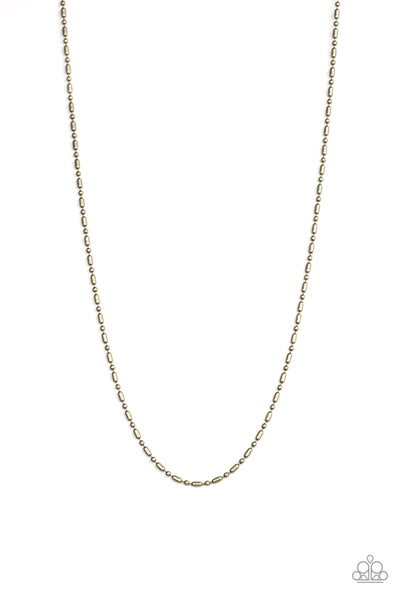 Paparazzi Accessories Covert Operation - Brass Necklace 