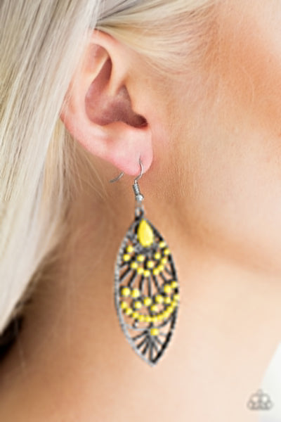 Paparazzi Earring Eastern Extravagance - Yellow