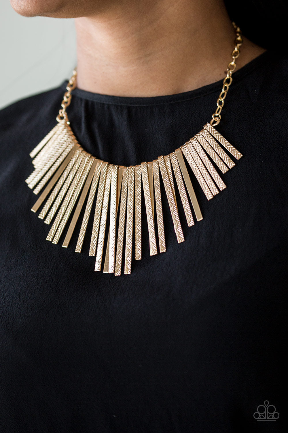Paparazzi Accessories Welcome To The Pack - Gold Necklace 