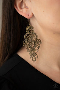 Paparazzi Accessories The Shakedown - Brass Earrings 