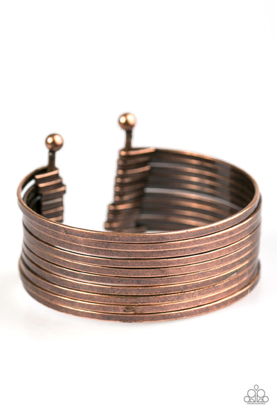 Paparazzi Accessories Queen Of The Gypsies - Copper Bracelet 