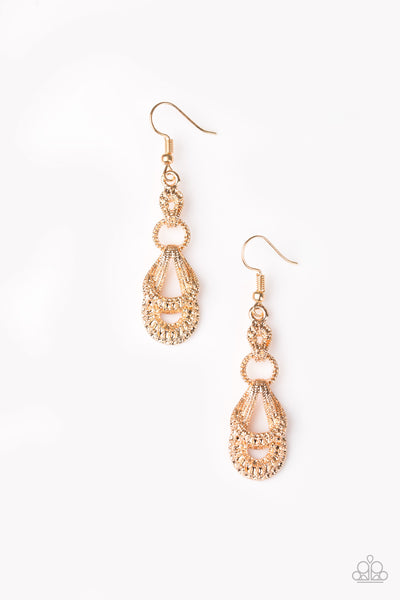 Paparazzi Accessories Romantic Radiance - Gold Earrings 