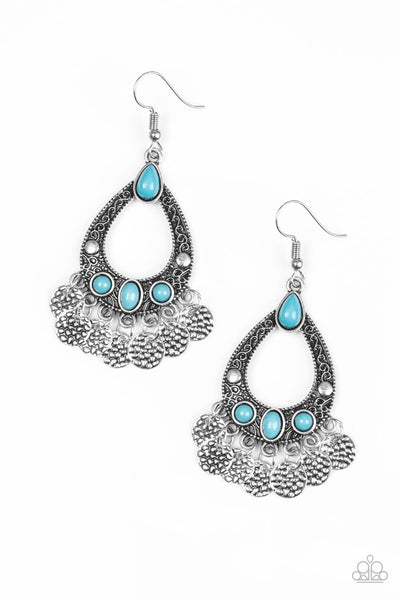 Paparazzi Accessories Island Escapade - Blue Earrings 