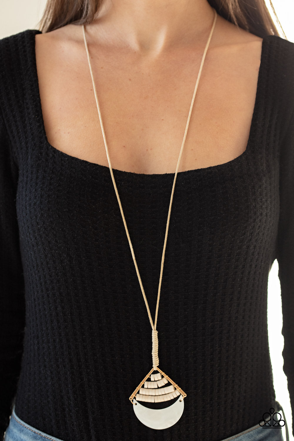Paparazzi Accessories Beach Beam - Gold Necklace & Earrings 