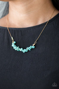 Paparazzi Accessories Back To Nature - Blue Necklace & Earrings 