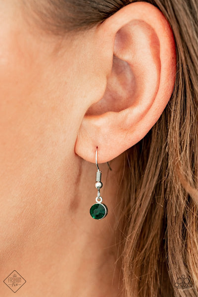 Paparazzi Accessories A Good TALISMAN Is Hard to Find - Green Necklace & Earrings 