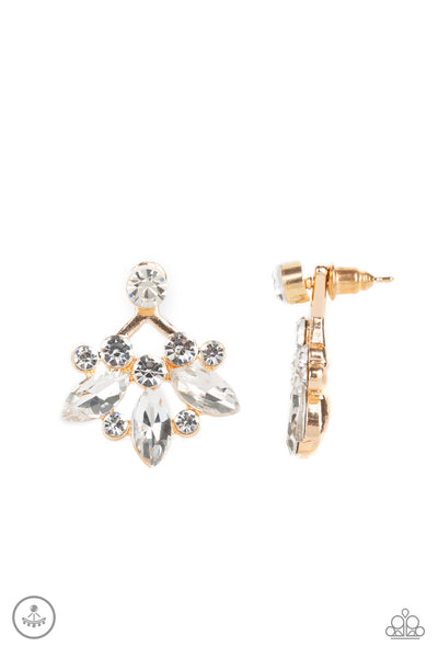 Paparazzi Accessories Crystal Constellations - Gold Post Earrings 