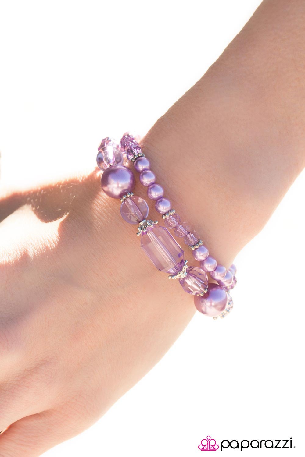 Paparazzi Accessories Glass Crowns - Purple Bracelet 