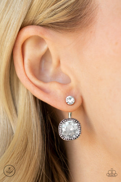 Paparazzi Accessories Celebrity Cache - White Earrings 