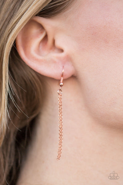 Paparazzi Accessories Hustle On Repeat - Copper Necklace & Earrings 