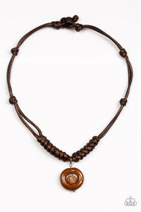 Paparazzi Accessories Stylishly Stone Age - Brown Necklace 