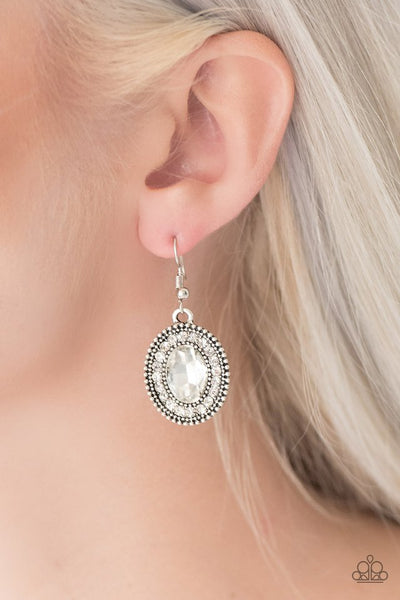Paparazzi Accessories Wonderfully West Side Story White Earrings 