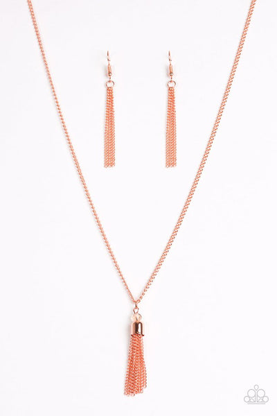 Paparazzi Accessories City Casual - Copper Necklace & Earrings 