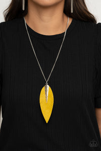 Paparazzi Accessories Quill Quest - Yellow Necklace & Earrings 