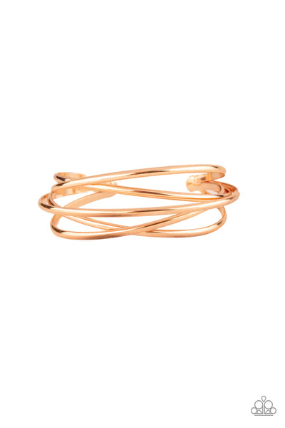 Paparazzi Accessories Modest Goddess - Rose Gold Bracelet 