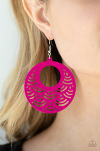 Paparazzi Accessories SEA Le Vie! - Pink Earrings 