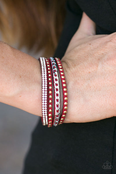 Paparazzi Accessories Hot GLAM! - Red Bracelet 