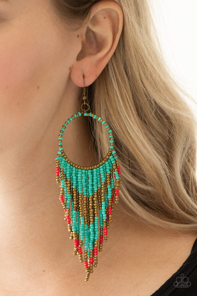 Paparazzi Accessories Live Off The BADLANDS - Multi Earrings 