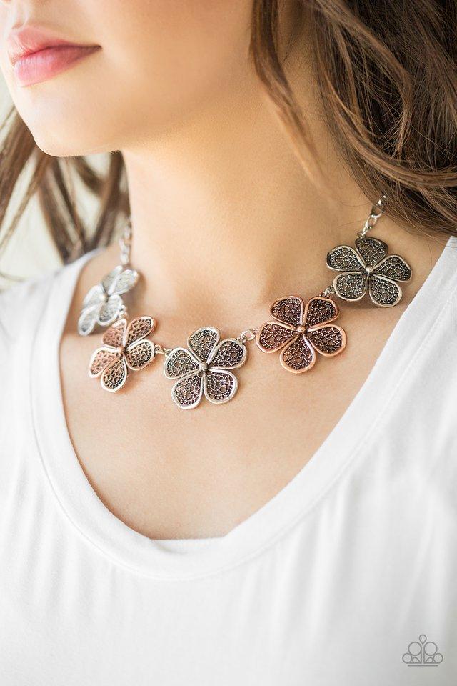 Paparazzi Accessories No Common Daisy Multi Necklace & Earrings 