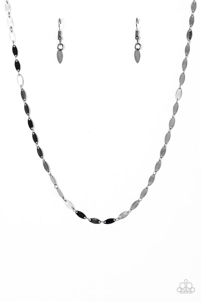 Paparazzi Accessories Make A FLASH - Black Necklace & Earrings 