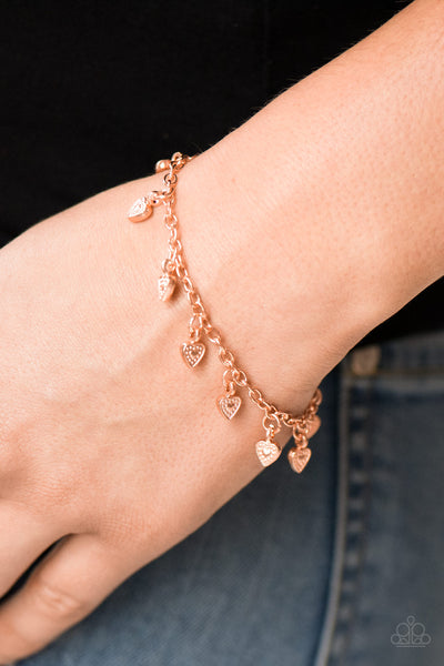 Paparazzi Accessories Closer To The Heart - Shiny Copper Bracelet 