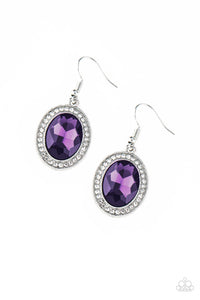 Paparazzi Accessories Only FAME In Town - Purple Earrings 