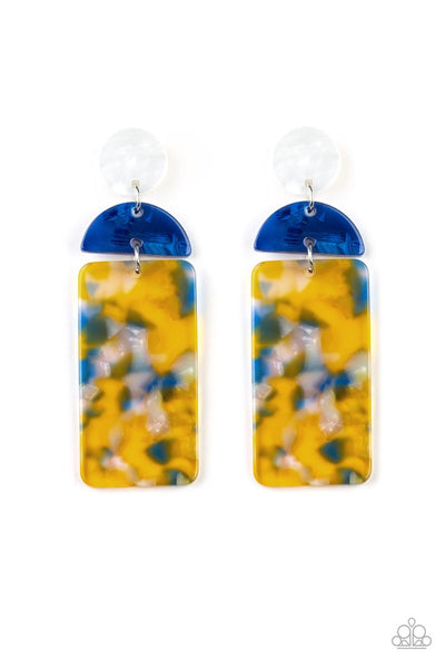 Paparazzi Accessories - HAUTE On Their Heels - Yellow Earrings