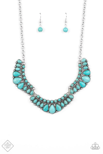 Paparazzi Accessories - Naturally Native - Blue Necklace & Earrings 