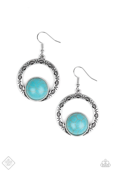 Paparazzi Accessories Mesa Mood Blue Earrings