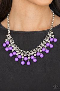 Paparazzi Accessories Friday Night Fringe - Purple Necklace & Earrings 