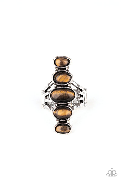 Paparazzi Accessories Stone Sublime - Brown Ring