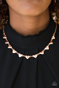 Paparazzi Accessories If My Heart Had Wings - Copper Necklace & Earrings 