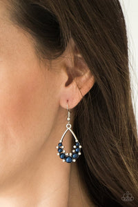 Paparazzi Accessories Fancy First - Blue Earrings 