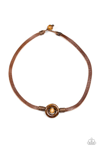 Paparazzi Accessories Outdoor Style - Brown Necklace 
